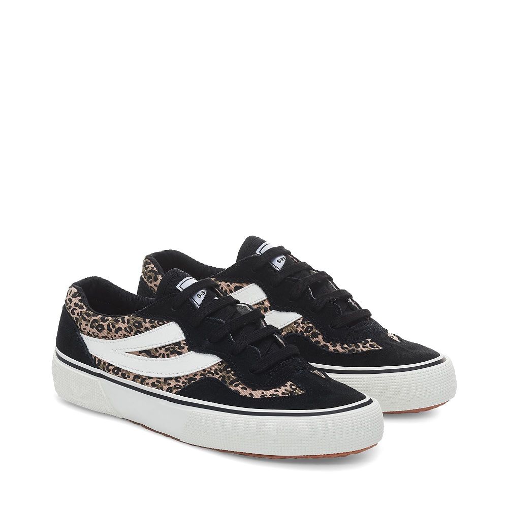 Superga 2941 Revolley Black Low Top Sneakers - Women's Sneakers USA | US2582139